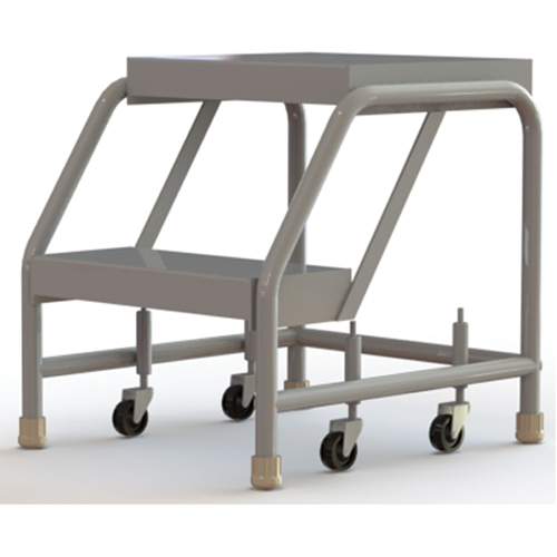 Tri-Arc Manufacturing WLAR002164 &eacute;chelles roulantes, 2 marches, Largeur de la marche 16", Hauteur de la plateforme 20", Aluminium