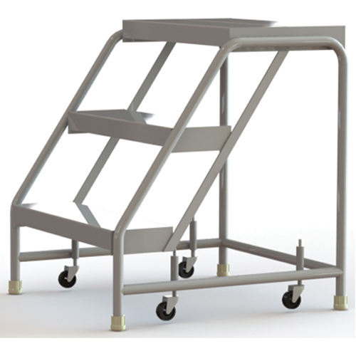 Tri-Arc Manufacturing WLAR003244 &eacute;chelles roulantes, 3 marches, Largeur de la marche 24", Hauteur de la plateforme 30", Aluminium
