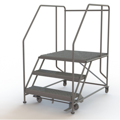 Tri-Arc Manufacturing WLWP133636SL Plateforme de travail mobile, Acier, 3 Marches, 30" ha, 36" p, 36" Marche, Stri&eacute;
