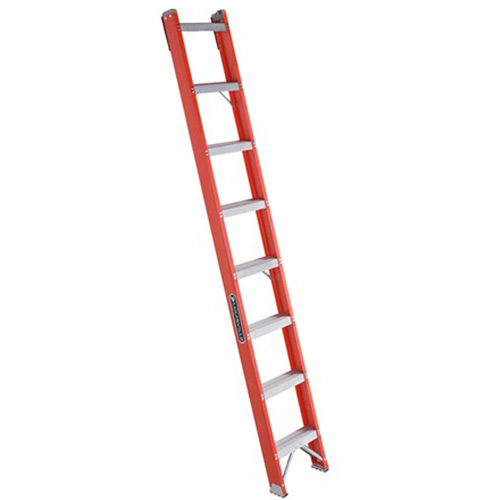 Louisville Ladder FH1008 FH1000 Series Industrial Heavy-Duty Shelf Ladders, 8', Fibreglass, 300 lbs., CSA Grade 1A