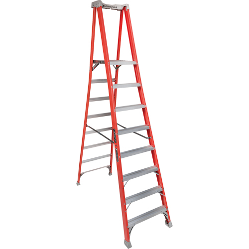 Louisville Ladder FXP1708 Industrial Heavy-Duty Pro Platform Stepladders (FXP1700 Series), 8', 300 lbs. Cap.