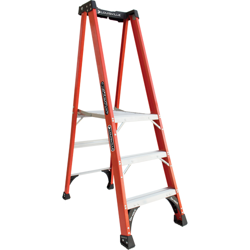 Louisville Ladder FXP1803HD Escabeaux industriels extra robustes Pro Platform (s&eacute;rie FXP1800), 3', Cap. De 375 lb