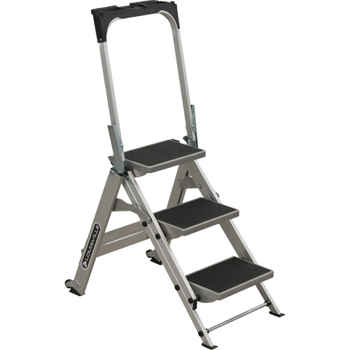 Louisville Ladder L-2011-03 &eacute;chelle escabeau avec roues pivotantes, 3 marches, 34" x 22" x Hauteur 50,75"