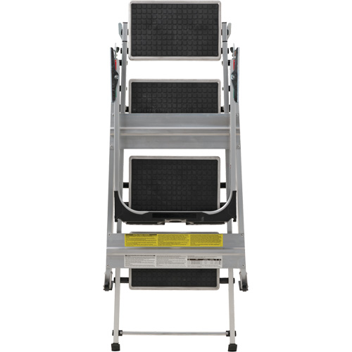 Louisville Ladder L-2011-04 &eacute;chelle escabeau avec roues pivotantes, 4 marches, 44,25" x 22,13" x Hauteur 59"