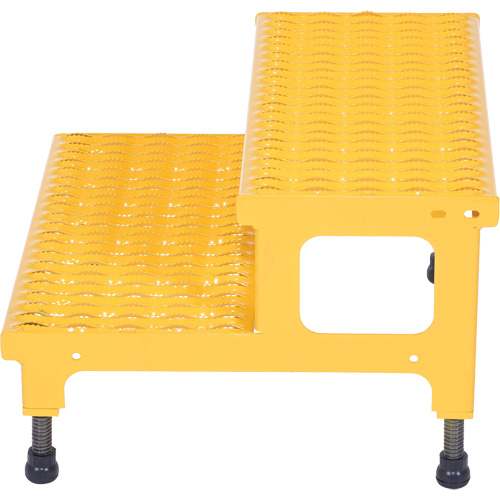 Vestil ASP-24 Plate-forme ajustable Step-Mate, 2 marche(s), 23-13/16" la x 22-7/8" lo x 15-1/4" h, Capacit&eacute; 500 lb