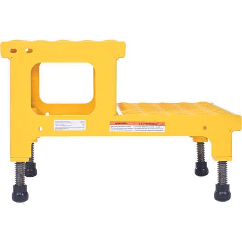 Vestil ASP-24 Plate-forme ajustable Step-Mate, 2 marche(s), 23-13/16" la x 22-7/8" lo x 15-1/4" h, Capacit&eacute; 500 lb