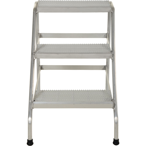 Vestil SSA-3 Escabeau en aluminium, 3 marche(s), 22-13/16" la x 34-9/16" lo x 30" h, Capacit&eacute; 500 lb