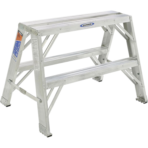 Werner TW373 30CA Aluminum Step Stool 3 Steps 29 x 34 3 4 x 36 High