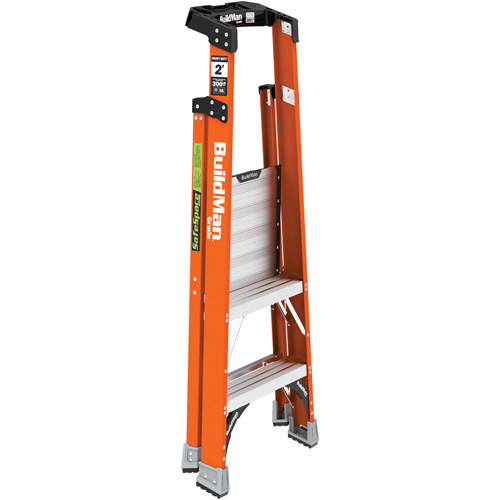 Metaltech E-PSFB2T1A Escabeau avec plateforme Safespace, 2', Cap. De 300 lb