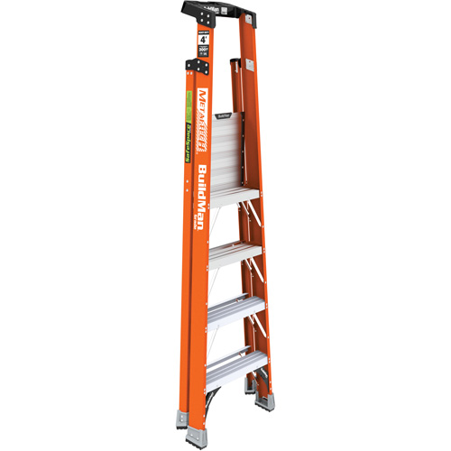 Metaltech E-PSFB4T1A Escabeau avec plateforme Safespace, 4', Cap. De 300 lb