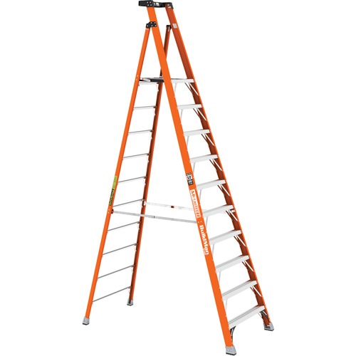 Metaltech E-PSFB10T1A Safespace Platform Step Ladder, 10', 300 lbs. Cap.