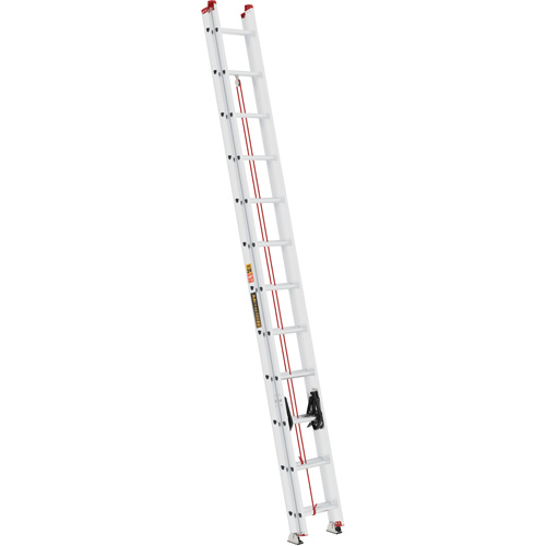 Metaltech E-ELA24T3 Jobsite Series Extension Ladder, 200 lbs. Cap., 24' H, Grade 3