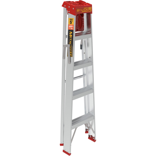 Metaltech E-SLA5TT3 Escabeau avec plateau &agrave; peinture, 5', Aluminium, Capacit&eacute; 200 lb, Type 3