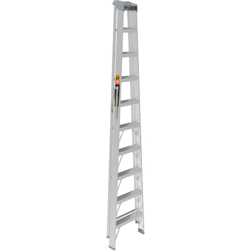 Metaltech E-SLA10T2 Step Ladder, 10', Aluminum, 225 lbs. Capacity, Type 2