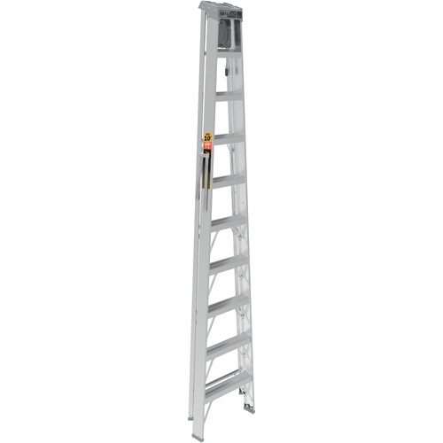 Metaltech E-SLA10TT2 Escabeau avec plateau &agrave; peinture, 10', Aluminium, Capacit&eacute; 225 lb, Type 2