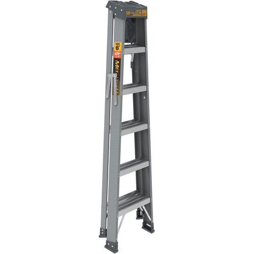 Metaltech E-SLF6TT2 Step Ladder with Paint Tray, 6', Fibreglass, 225 lbs. Capacity, Type 2
