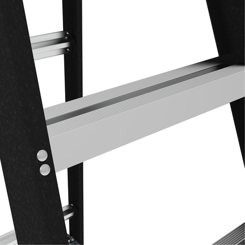 Metaltech E-SLF6TT1 Step Ladder with Paint Tray, 6', Fibreglass, 250 lbs. Capacity, Type 1