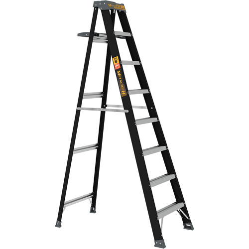 Metaltech E-SLF8TT1 Step Ladder with Paint Tray, 8', Fibreglass, 250 lbs. Capacity, Type 1
