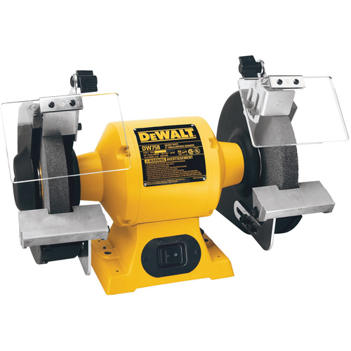 DEWALT DW758 Heavy-Duty Bench Grinder, 8" Wheel Diameter, 3/4 HP, 3600 RPM