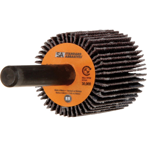 3M STA-611408 Standard Abrasives Flap Wheel, Aluminum Oxide, 120 Grit, 1" x 1" x 1/4"