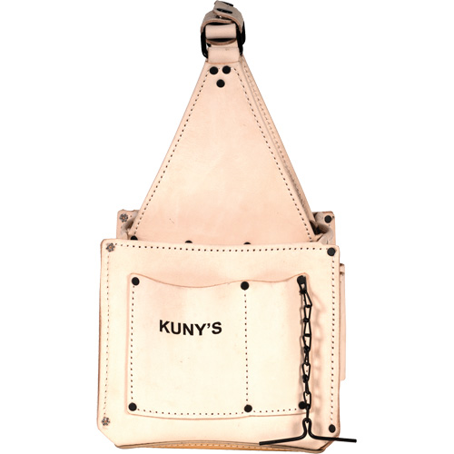 Kuny's EL-740 Porte-outils pour &eacute;lectricien et travaux d'entretien, Cuir, 17 pochettes, Beige