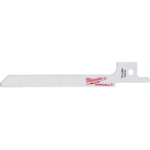 Milwaukee 48-00-5163 Sawzall&reg; Reciprocating Saw Blade, Bi-Metal, 18 TPI, 3-5/8" L x 5/16" W