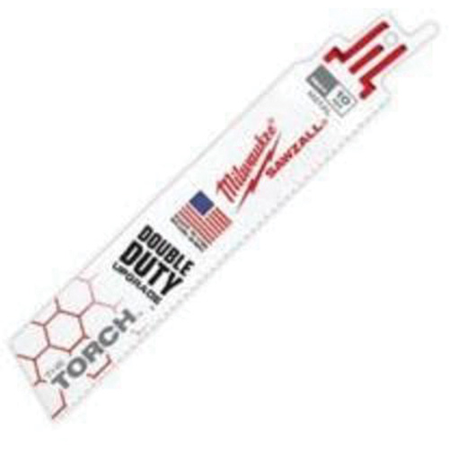 Milwaukee 48-01-2712 Lame The Torch Sawzall, Bim&eacute;tal, 10 Dents par pouce, 6" lo x 1" la