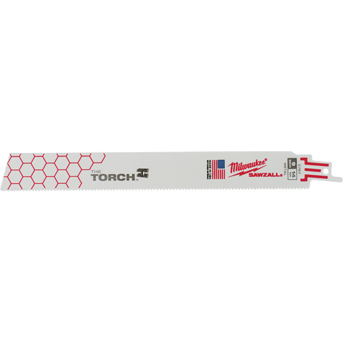 Milwaukee 48-01-7787 The Torch Sawzall&reg; Blade, Bi-Metal, 14 TPI, 9" L x 1" W