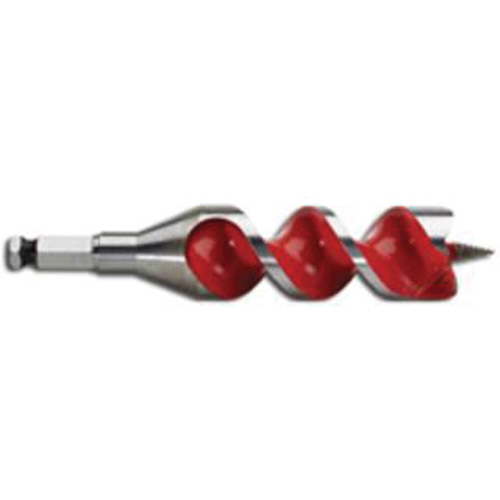Milwaukee 48-13-1250 Longue m&egrave;che h&eacute;licoidale pour perceuse, Diam&egrave;tre de 1-1/4, Cannelure 4", Tige 7/16" hexagonal