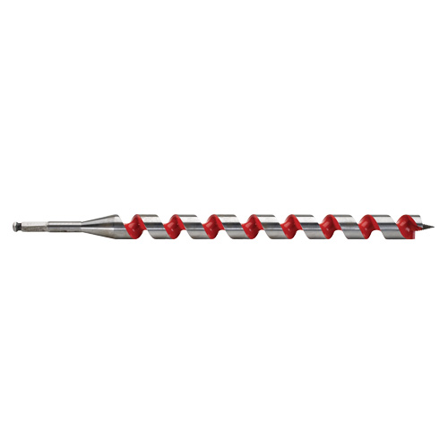 Milwaukee 48-13-6120 Longue m&egrave;che h&eacute;licoidale pour perceuse, Diam&egrave;tre de 1-1/8", Cannelure 15", Tige 7/16" hexagonal