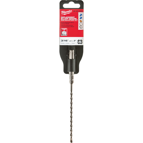 Milwaukee 48-20-7092 Foret de maçonnerie &agrave; deux cannelures, 3/16", Tige SDS-Plus, Carbure