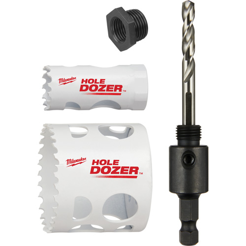 Milwaukee 49-22-4063 Hole Dozer Door Lock Hole Saw Kit, 4 Pieces