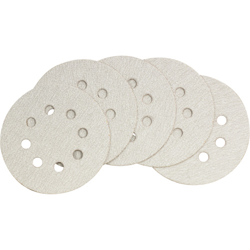 Makita 794518-8 Papier abrasif pour ponceuse orbitale al&eacute;atoire – paquet de 5, dia 5", Grain 60