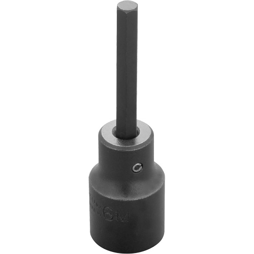 Proto J7441-6M Socket Bit, Hex, 6 mm x 3-1/4" L, 1/2" Drive