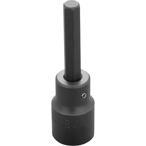 Proto J7441-8M Socket Bit, Hex, 8 mm x 3-1/4" L, 1/2" Drive