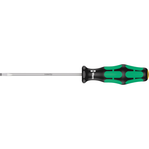 Wera Tools 05008015001 Slotted Screwdriver, 3.5 mm Tip, Round, 7-1/8" L, Plastic Handle
