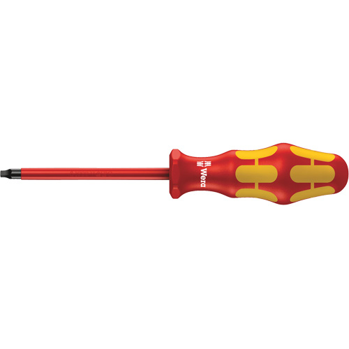 Wera Tools 05004781001 Insulated Square Plus Screwdriver, #2 Tip, Round, 8-1/16" L, Plastic Handle