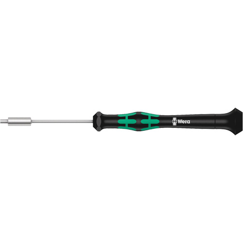 Wera Tools 05118110001 Micro Socket Screwdriver, 2.0 mm Drive, 6-3/16" L, Non Magnetic