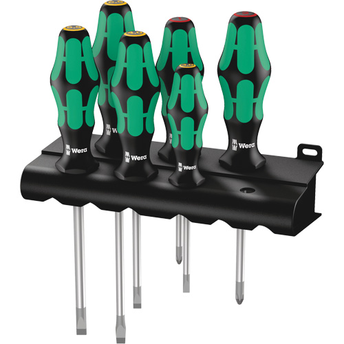 Wera Tools 05105650001 Jeu de tournevis pour &eacute;crous &agrave; fente Phillips, 6 mcx