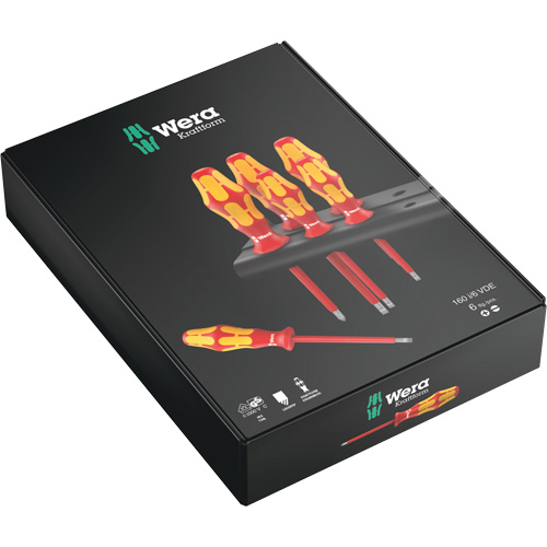 Wera Tools 05006145001 Insulated Screwdriver Set, 1000 V, 6 Pcs
