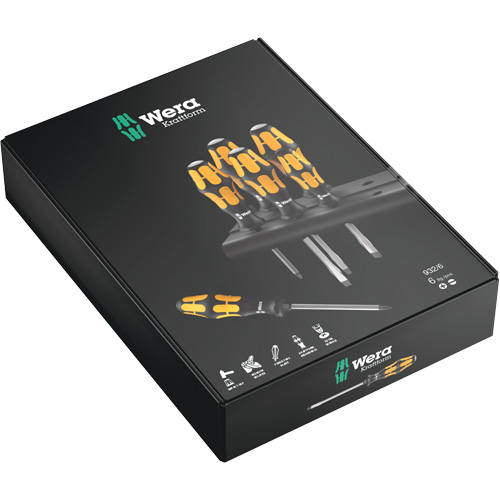 Wera Tools 5018282001 Series 900 Screwdriver set Chiseldriver & Rack, 6 Pcs.