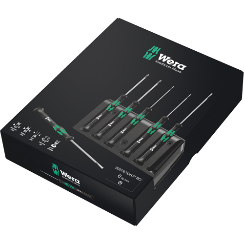Wera Tools 05118154001 Jeu de tournevis de pr&eacute;cision, 6 mcx