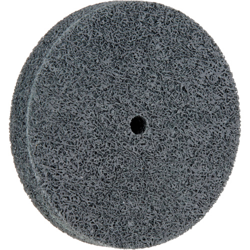 3M STA-853240 Standard Abrasives 500 Series Soft Density Unitized Wheels, 3" x 1/2", 1/4" Arbor, Fine Grit, Silicon Carbide