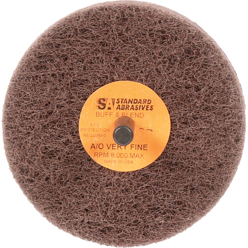 3M STA-880516 Meule Buff & Blend Standard Abrasives, 3" dia. x 3" la, Arbre 1/4", Oxyde d'aluminium