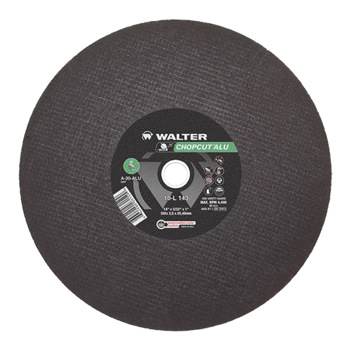 WALTER SURFACE TECHNOLOGIES Chopcut Chop Saw CutOff Wheel, 14" x 3/32", 1" Arbor, Type 1