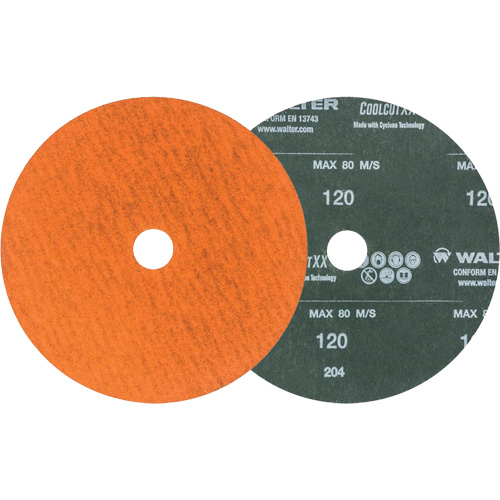 Walter Technologies Pour Surface 15X712 Disques en fibre - Coolcut XX, C&eacute;ramique, 120, 7" Dia x 7/8" Arbre