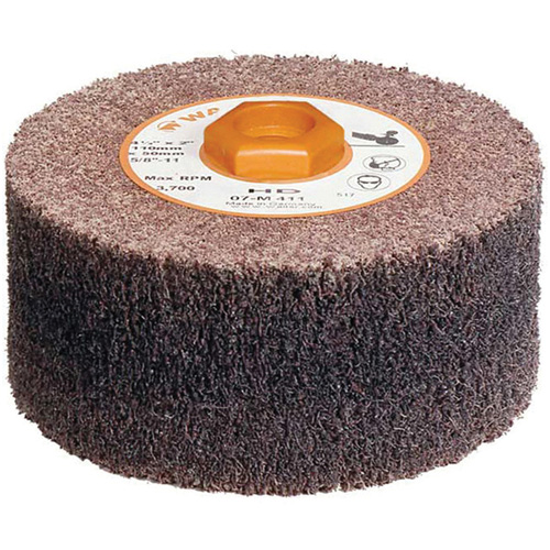 Walter Surface Technologies 07M411 Blendex High Density Drum, 4-1/2" Dia. x 2" W, 5/8"-11 Arbor, HD Grit