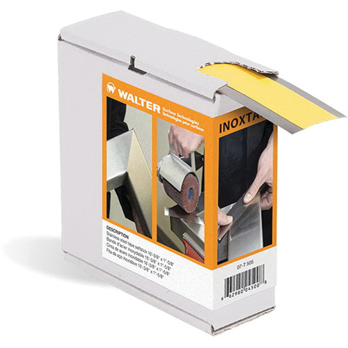 Walter Technologies Pour Surface 07T100 Ruban en acier inoxydable Inox, &eacute;paisseur 0,15 mil, 41,275 mm (1-5/8") x 5 m (16,375')