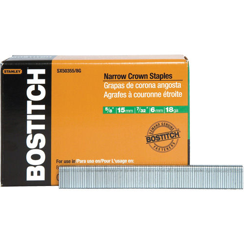 Stanley Bostitch SX50355/8G Agrafes &agrave; couronne &eacute;troite