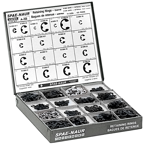 Spaenaur 805-404 External Retaining Ring Assortments
